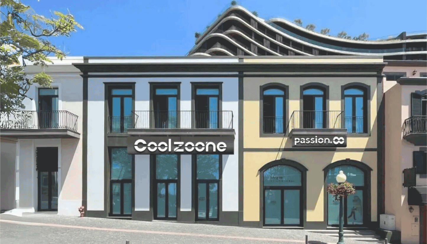 Coolzoone storefront in Madeira, a cryotherapy and biohacking centre