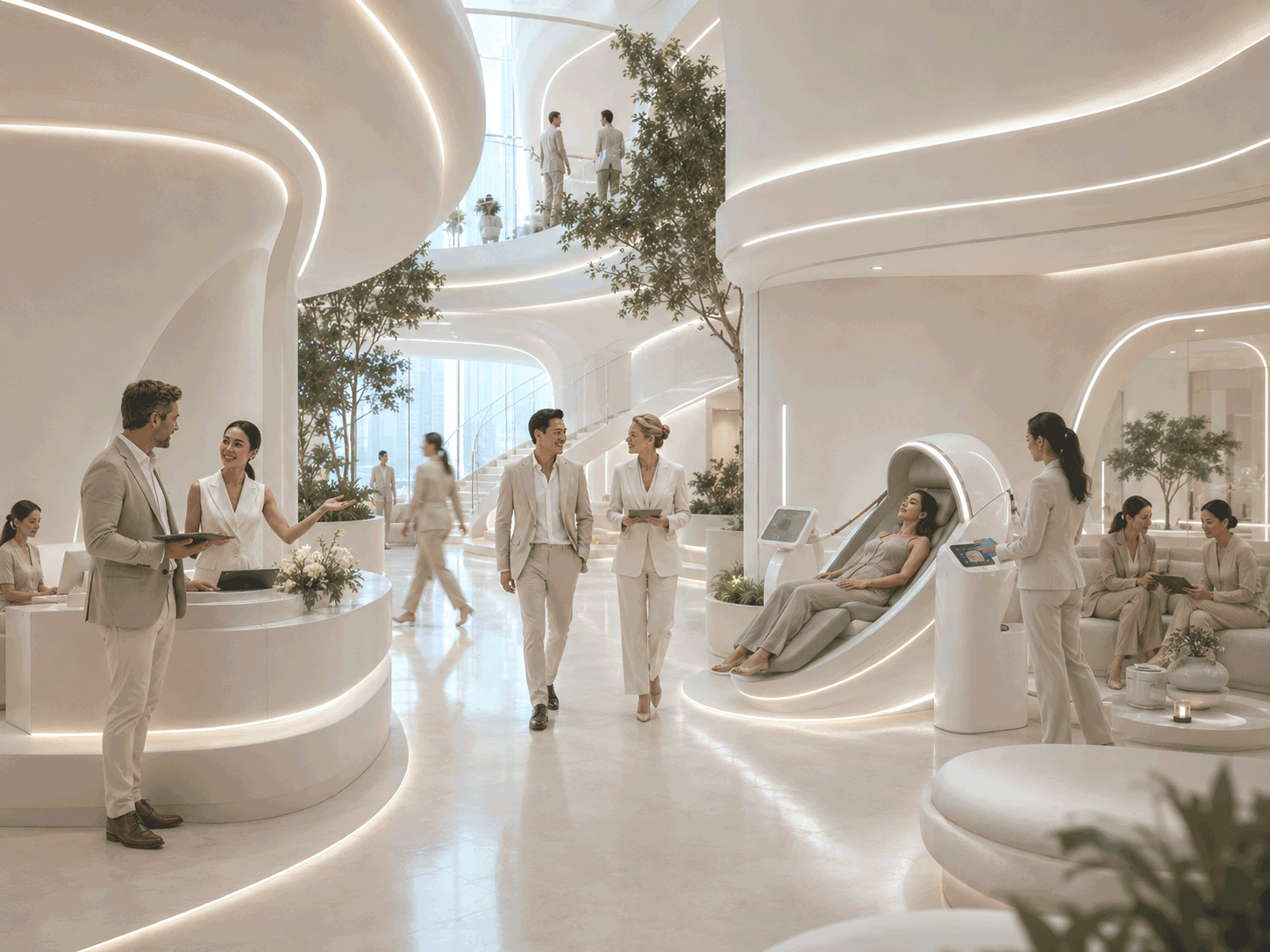 RAI Consulting team walking through a launched wellness concept